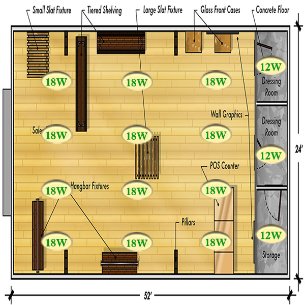 Shop floor plan