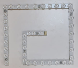 Magnetic Tri-colour LED ceiling light 60W | Square