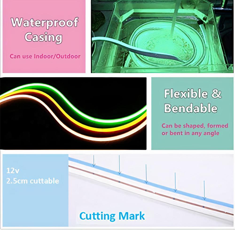 Flexible LED Neon Strip Light 12V Guide
