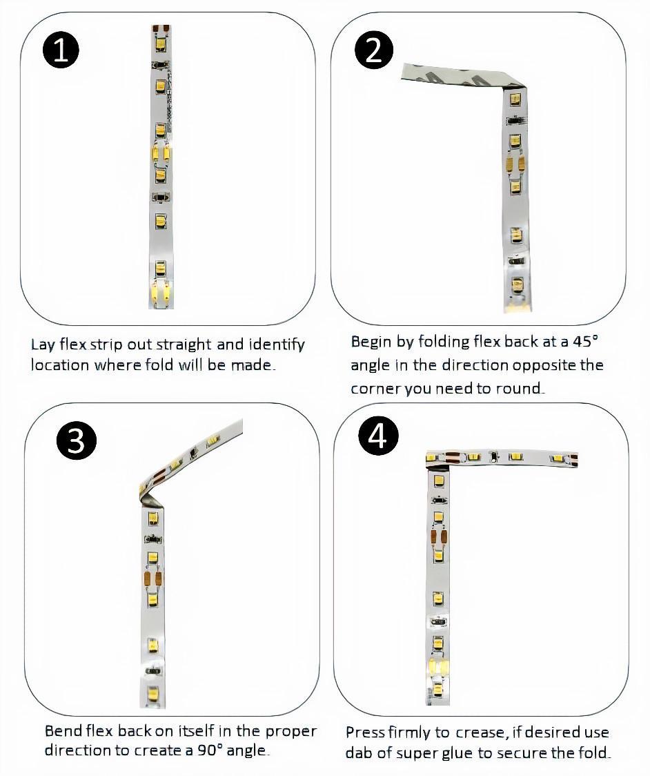 How to Fold RGB LED Strip light