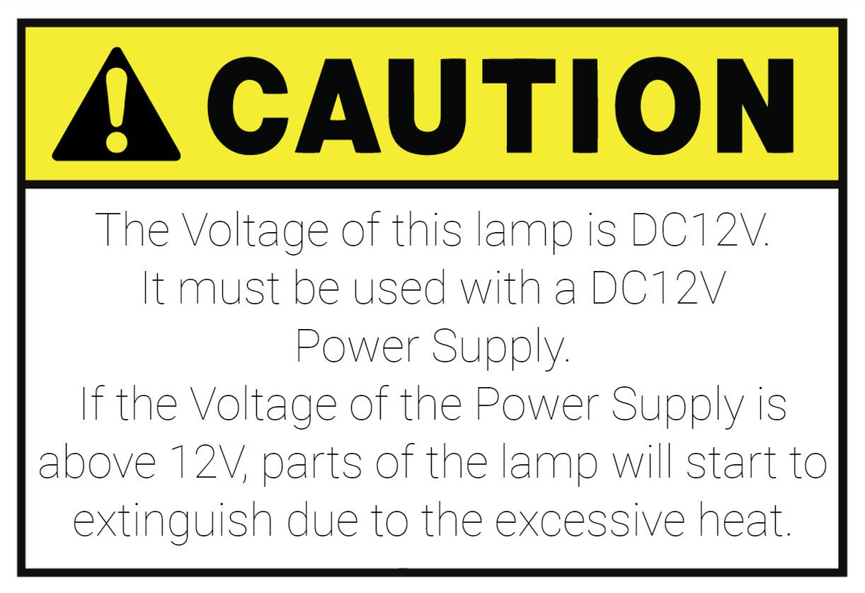 Remote Controlled RGB LED Strip light Caution