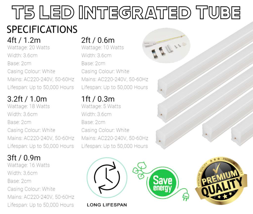 T5 LED Integrated Tube