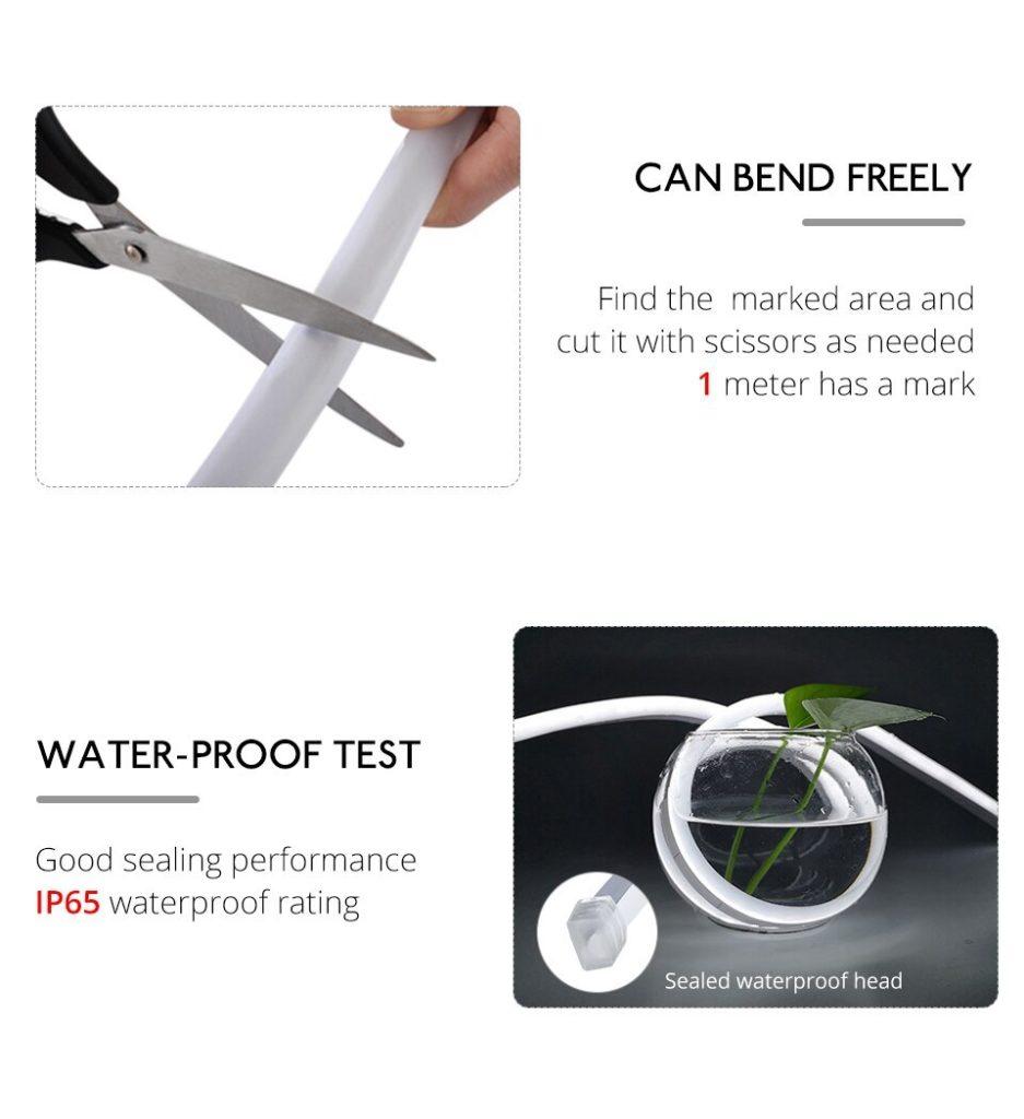 Waterproof Flexible LED Neon Strip Light 220V Guide 3