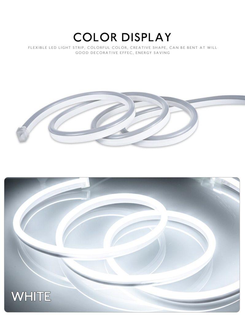 Waterproof Flexible LED Neon Strip Light 220V Guide 5