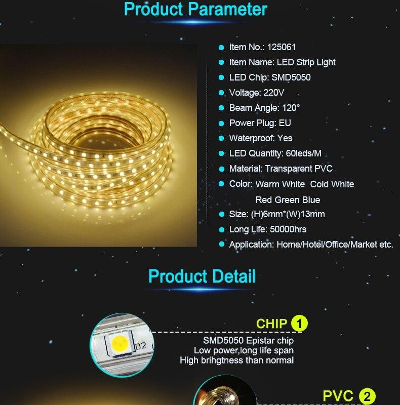 Waterproof Long Lasting LED RGB Strip Light Specification 2