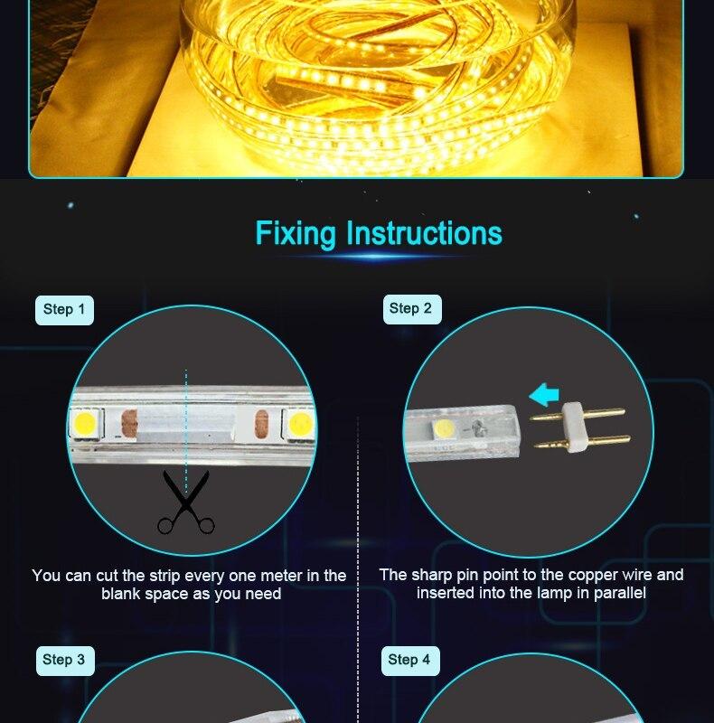 Waterproof Long Lasting LED RGB Strip Light Specification 3