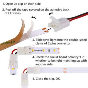 One-Sided or Two-Sided Solderless Connection Wire Guide