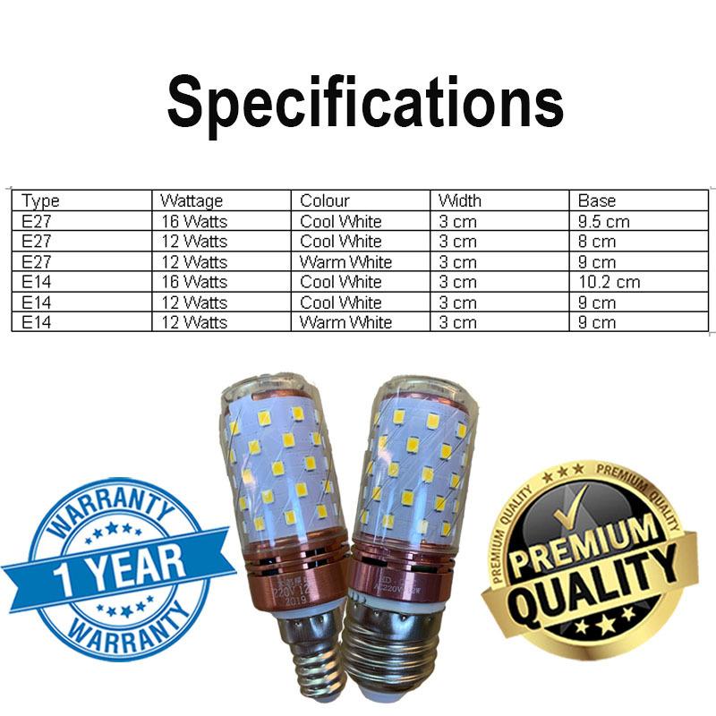 Corn Bulb Specifications