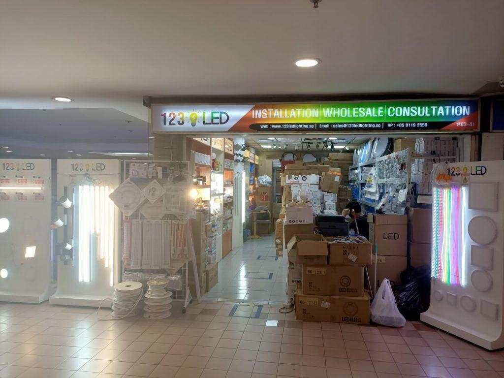 Unique Lighting shop near Bugis